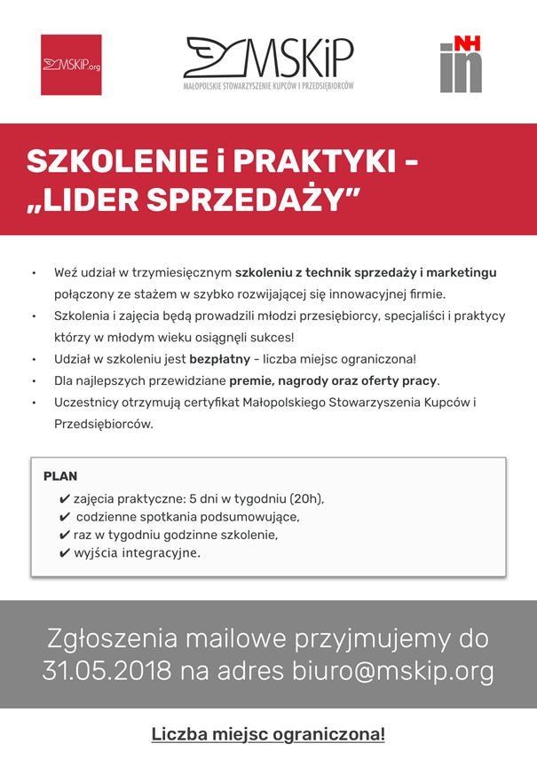 SZKOLENIE I PRAKTYKI ,, LIDER SPRZEDAŻY ,, — zdjęcie 2